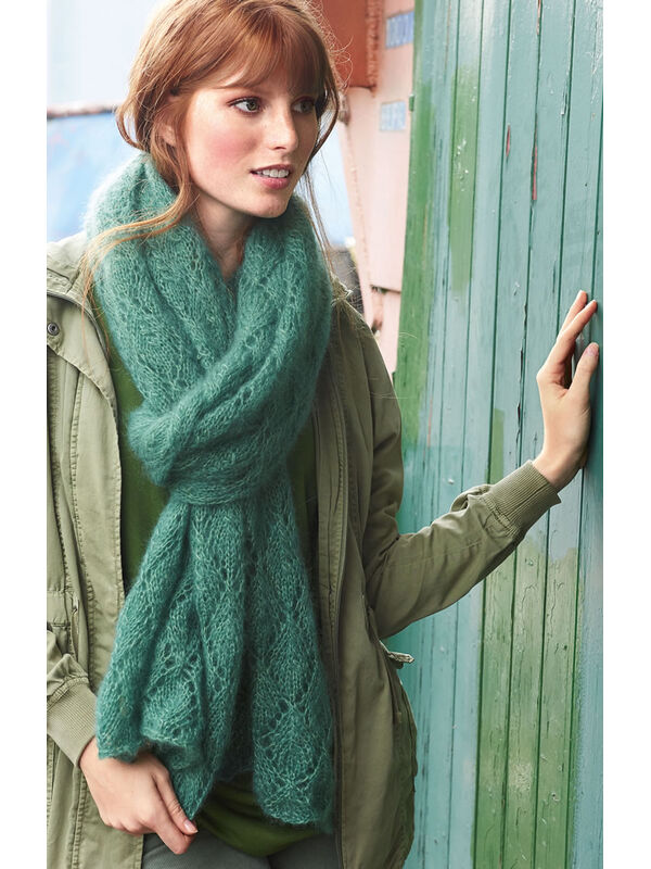 Lana Grossa WOLLIGE AJOUR-STOLA Silkhair