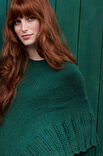 Lana Grossa PONCHO MET AJOURRAND Cool Wool Alpaca