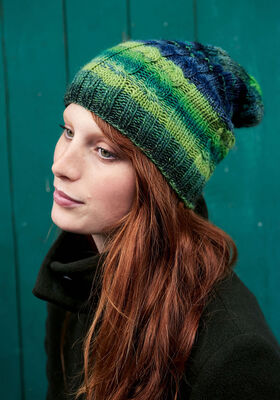 KLASSIEKE BOORDSTEEK-BEANIE Cinque Multi van Lana Grossa