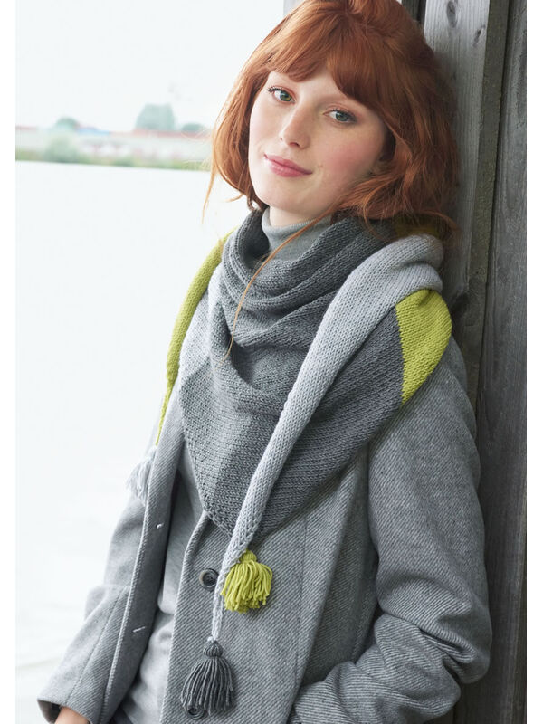 Lana Grossa COLOURBLOCKING-DRIEHOEKSDOEK Cool Wool Big