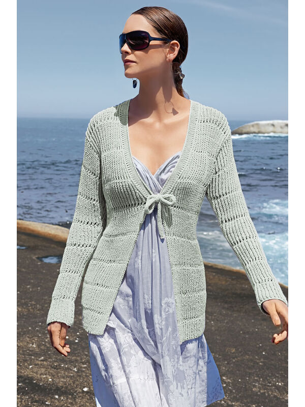 Lana Grossa VEST IN HALVE PATENTSTEEKAJOURPATROON Elastico