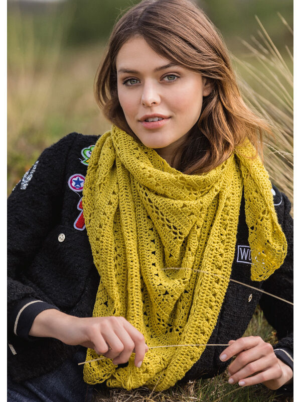 Lana Grossa SCHOUDERDOEK Cool Wool Lace