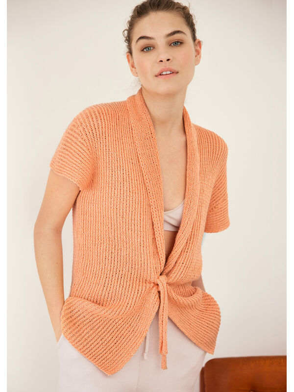 Lana Grossa VEST MET KORTE MOUWEN Linarte