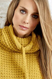 Lana Grossa PONCHO MET KOORDTUNNEL Bingo