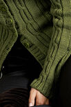 Lana Grossa VEST IN KABEL-BOORDPATROON Cool Wool Big Melange