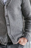 Lana Grossa GRIJS VEST Cool Wool Big