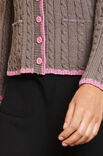 Lana Grossa VEST MET KABELS EN BOORDPATROON Cool Wool