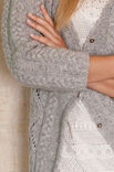 Lana Grossa VEST IN KABEL-AJOURPATROON Alta Moda Alpaca