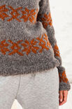 Lana Grossa RAGLANTRUI MET JACQUARDPATROON Yak Merino