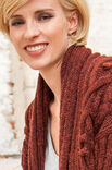 Lana Grossa VEST IN BOORDPATROON Alta Moda Alpaca