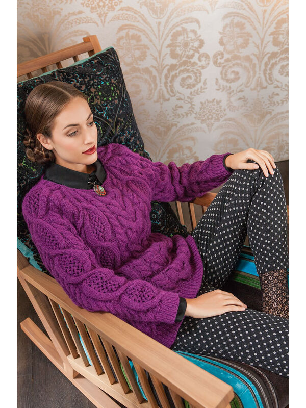 Lana Grossa RAGLANTRUI IN KABELAJOURPATROON Alta Moda Alpaca