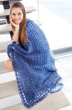 Lana Grossa GEHAAKTE PLAID IN KANTPATROON Silkhair