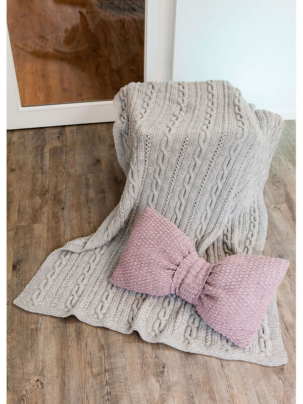 Lana Grossa PLAID IN KABEL-AJOURPATROON Alta Moda Cashmere 16