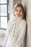 Lana Grossa SJAAL IN KABELPATROON Alta Moda Cashmere 16