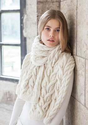 SJAAL IN KABELPATROON Alta Moda Cashmere 16 van Lana Grossa