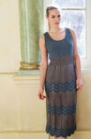 Lana Grossa JURK MET ZIGZAG- EN ROOSTERAJOURPATROON Linarte