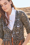 Lana Grossa VEST IN AJOURPATROON Linarte Color