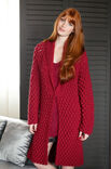 Lana Grossa KORTE MANTEL IN ROOSJESPATROON Alta Moda Cashmere 16