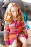 Lana Grossa VEST IN PATROON MET LANGGETROKKEN STEKEN Cinque Multi/Cool Wool Big