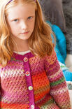 Lana Grossa VEST IN PATROON MET LANGGETROKKEN STEKEN Cinque Multi/Cool Wool Big
