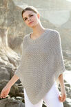 Lana Grossa PONCHO IN BOORDSTEEKWEEFPATROON Linarte