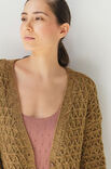 Lana Grossa VEST IN GEKRUIST HEFSTEKENPATROON Alta Moda Alpaca