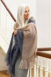 Lana Grossa DOEK IN TRICOTSTEEK MET KLEURVLAKKEN Silkhair