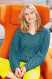 Lana Grossa RAGLANTRUI IN AJOURPATROON Alta Moda Alpaca