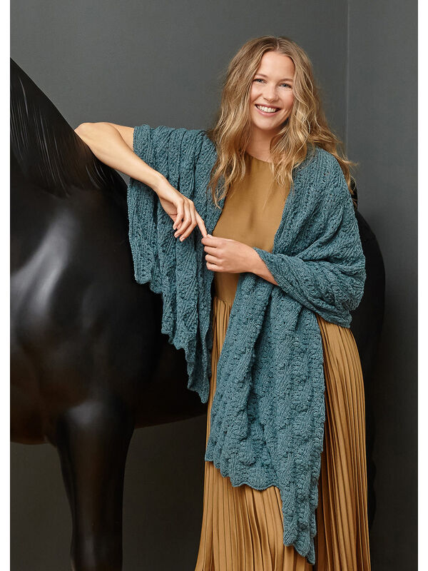 Lana Grossa STOLA IN AJOURPATROON Cashmere 16 Fine