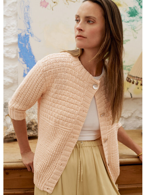 Lana Grossa VEST IN RECHT-AVERECHTPATRONENMIX Cool Wool Big