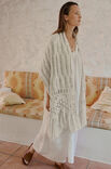 Lana Grossa STOLA IN BOORDPATROON MET GEHAAKTE RANDEN Natural Alpaca Pelo