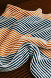 Lana Grossa PLAID IN TRICOTSTEEK EN RIBBELPATROON Landlust Alpaka Merino 160