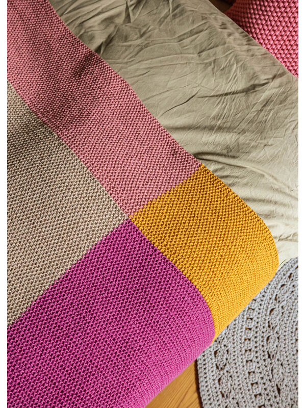 Lana Grossa PLAID IN GERSTEKORRELPATROON Landlust Alpaka Merino 100