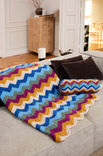 Lana Grossa GESTREEPTE PLAID IN ZIGZAGPATROON Alpaca Air