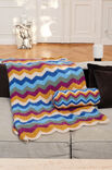 Lana Grossa GESTREEPTE PLAID IN ZIGZAGPATROON Alpaca Air