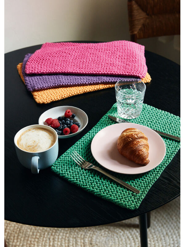 Lana Grossa VIER PLACEMATS IN RIBBELPATROON The Tube