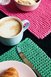 Lana Grossa VIER PLACEMATS IN RIBBELPATROON The Tube