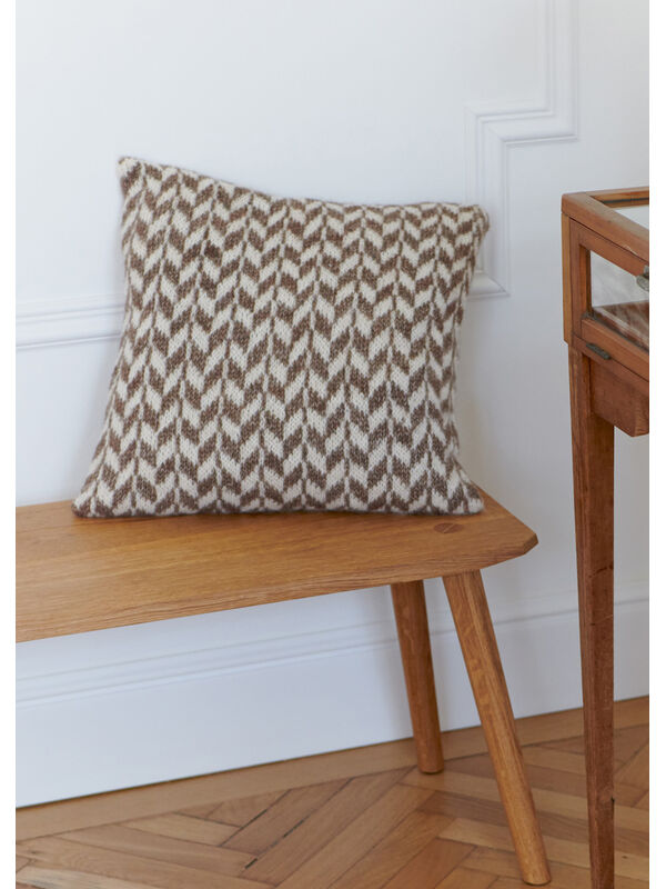 Lana Grossa KUSSEN IN JACQUARDPATROON Natural Alpaca Pelo