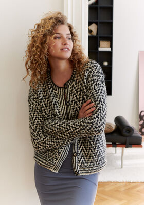 VEST IN ZIGZAGPATROON Brigitte No. 2 van Lana Grossa