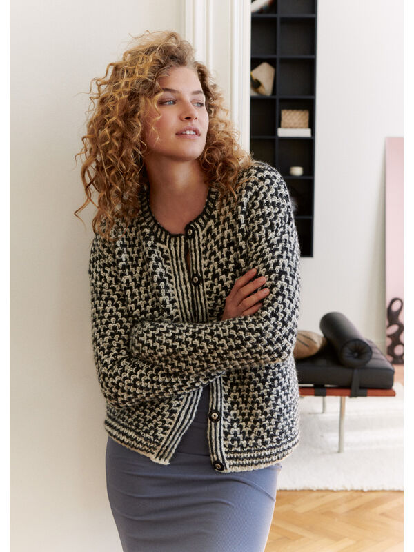 Lana Grossa VEST IN ZIGZAGPATROON Brigitte No. 2