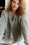 Lana Grossa VEST IN TRICOTSTEEK MET KOORDTUNNELTJES Cool Merino