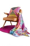 Lana Grossa PLAID IN STREPEN EN RUITPATROON Gomitolo Magico & Gomitolo Versione & Gomitolo Arte & Gomitolo Fusione