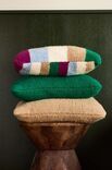 Lana Grossa GESTREEPTE KUSSENHOES IN TRICOTSTEEK Ecopuno Chunky