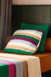Lana Grossa GESTREEPTE KUSSENHOES IN TRICOTSTEEK Ecopuno Chunky