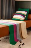 Lana Grossa PLAID IN TRICOTSTEEK MET STREPEN Soffio