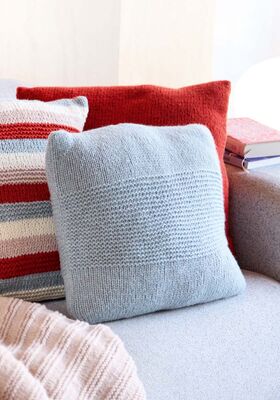 KUSSENHOES IN TRICOTSTEEK EN RIBBELSTEEK Alta Moda Cashmere 16 van Lana Grossa