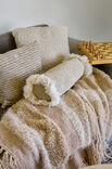 Lana Grossa GESTREEPTE DEKEN MET FRANJES Winter Softness, Basta, Cosmo & Orsetto