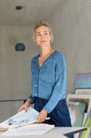 Lana Grossa VEST MET INGEBREIDE ZAKKEN Brigitte No. 2 Vintage