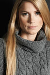 Lana Grossa JURK MET KABELINZET Alta Moda Alpaca