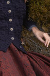 Lana Grossa VEST IN RELIËF-ARENPA TROON Alta Moda Alpaca